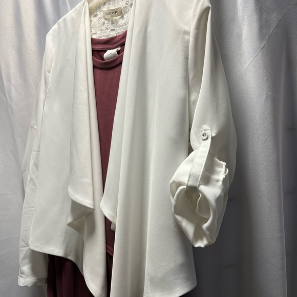 White open front Jacket - Picture 3 of 5